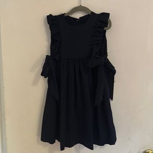 Navy Blue Childrens Boutique Dress